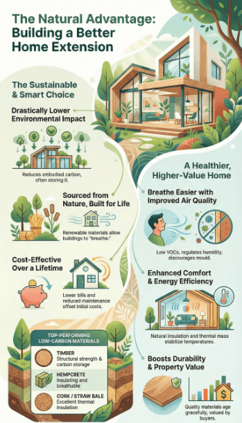 Natural Materials for Sustainable Extensions